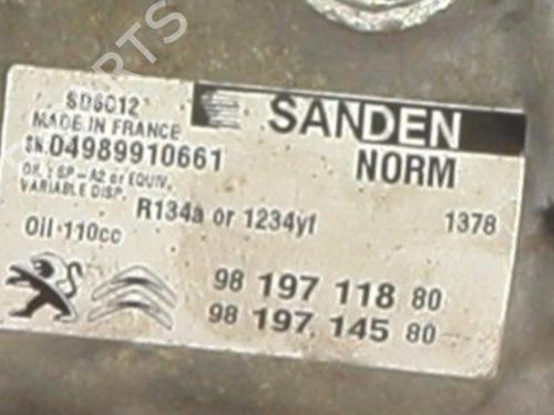 AC compressor PEUGEOT 508 I (8D_) 1.6 BlueHDi 120 | BP36953432M34 - Image 2