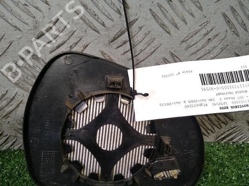 Used Left mirror glass PEUGEOT 207 (WA_, WC_) 1.6 HDi (92 hp) 29951081