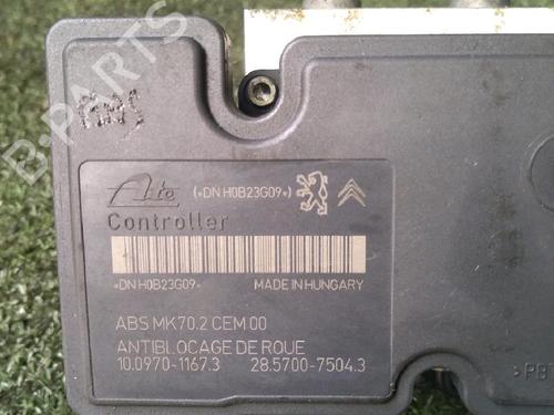 ABS pump CITROËN C3 II (SC_) 1.4 HDi 70 (SC8HZC, SC8HR0, SC8HP4) | BP13886985M43 