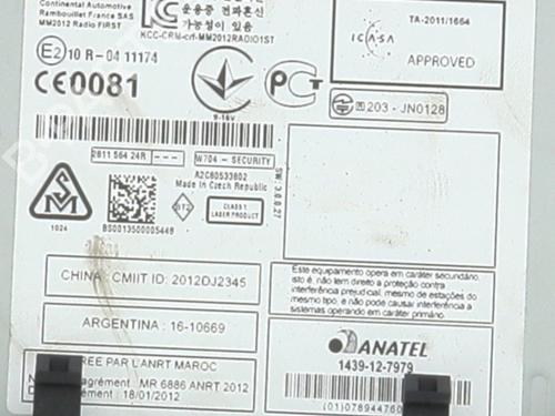 Radio RENAULT TWINGO II (CN0_) 1.2 16V (CN04, CN0B) | BP32235914E6