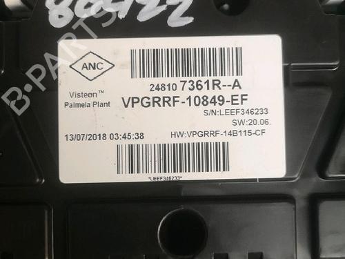 Instrument cluster RENAULT CLIO IV (BH_) 0.9 TCe 75 (BHNP) | BP29948020C47
