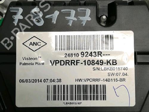Instrument cluster RENAULT CAPTUR I (J5_, H5_) 0.9 TCe 90 | BP37731567C47 - Image 6