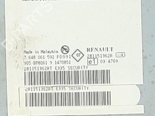 Radio RENAULT KANGOO Express (FW0/1_) 1.5 dCi 85 (FW0K, FW0L, FW0B) | BP33171388E6  - Image 5