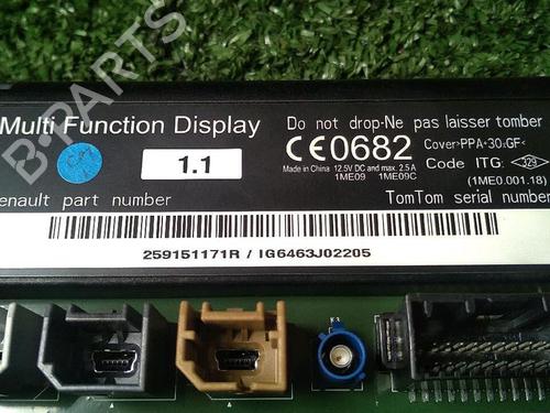 Display RENAULT MEGANE III Hatchback (BZ0/1_, B3_) 1.5 dCi (BZ1G, BZ1W, BZ0R) | BP30074219C48 