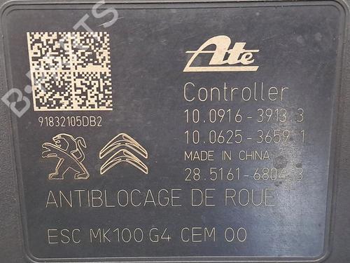 Used ABS pump ABS pump PEUGEOT 2008 I (CU_) 1.6 BlueHDi 120 (120 hp) 29948668 29948668