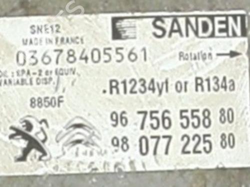 AC compressor PEUGEOT 208 I (CA_, CC_) 1.6 HDi / BlueHDi 75 | BP32296480M34 