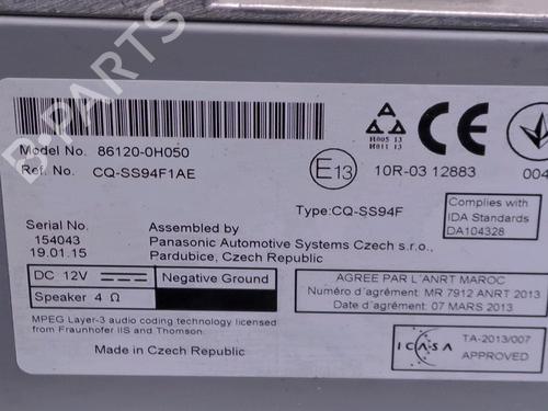 Used Radio CITROËN C1 II (PA_, PS_) 1.0 VTi 68 (69 hp) 29948506