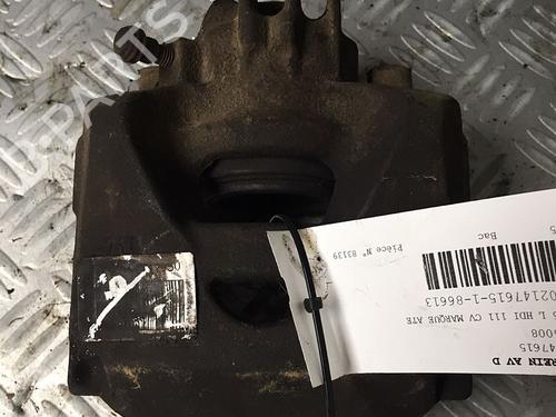 Used Right front brake caliper PEUGEOT 5008 (0U_, 0E_) 1.6 HDi (112 hp) 29950236