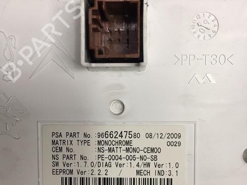 Kombinert Instrument PEUGEOT 3008 I MPV (0U_) 1.6 HDi (109 hp) 30069256