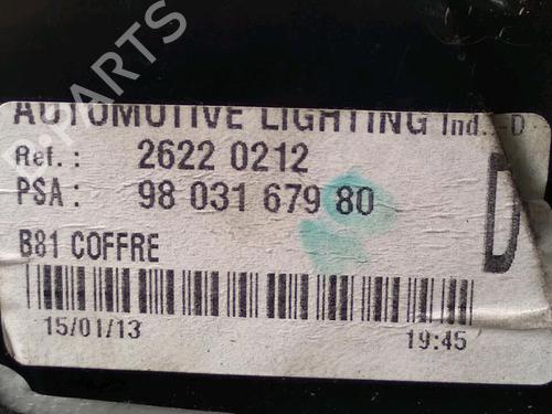 Right tailgate light CITROËN DS5 1.6 HDi 115 | BP29952643C80 - Image 9