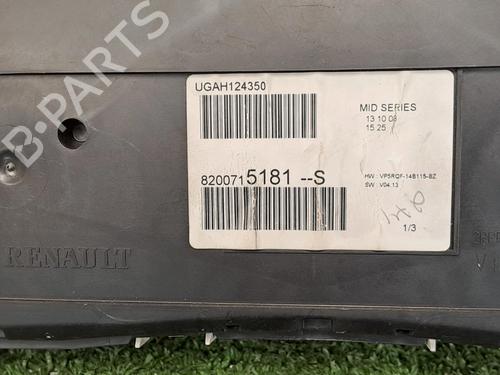 Instrument cluster RENAULT CLIO III (BR0/1, CR0/1) 1.2 16V (BR02, BR0J, BR11, CR02, CR0J, CR11) | BP27666547C47 