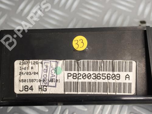 Instrument cluster RENAULT SCÉNIC II (JM0/1_) 1.9 dCi (JM0G, JM12, JM1G, JM2C) | BP11402065C47 