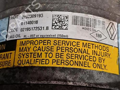 AC compressor RENAULT SCÉNIC II (JM0/1_) 1.5 dCi (JM1E, JM16) | BP29953350M34 - Image 3