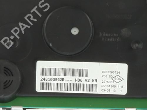 Instrument cluster DACIA DOKKER MPV (KE_) 1.5 dCi (KEAJ, KEAH) | BP30542104C47