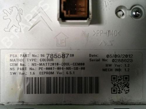 Instrument cluster CITROËN DS4 (NX_) 2.0 HDi 165 | BP29950887C47