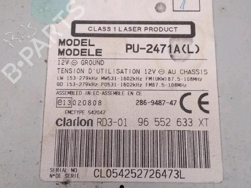 Radio PEUGEOT 206 Hatchback (2A/C) 1.4 i | BP25731292E6 