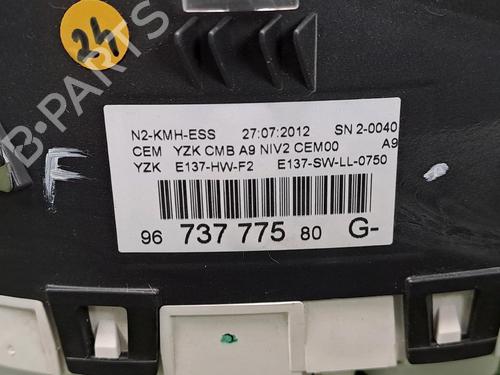 Instrument cluster PEUGEOT 208 I (CA_, CC_) 1.2 VTI 82 | BP25451583C47 