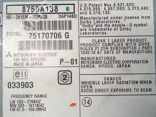 Display monitor PEUGEOT 4007 (VU_, VV_) 2.2 HDi | BP29952640C48 