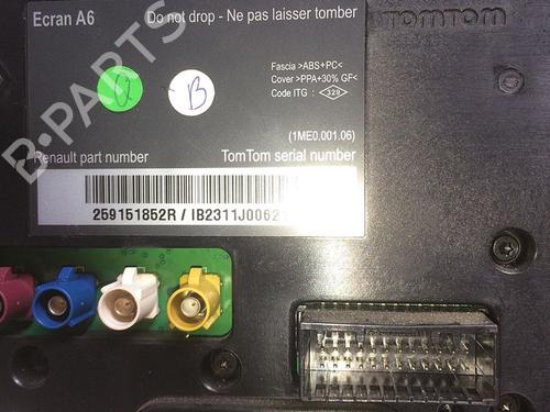 Used Display monitor RENAULT CLIO III Grandtour (KR0/1_) 1.5 dCi (88 hp) 30068695