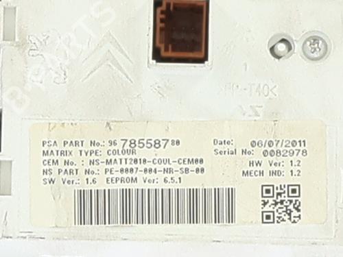 Instrument cluster RENAULT CLIO IV (BH_) 1.5 dCi 75 | BP30647363C47