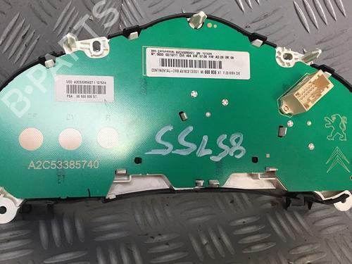 Instrument cluster CITROËN C3 II (SC_) 1.4 HDi 70 (SC8HZC, SC8HR0, SC8HP4) | BP30070049C47