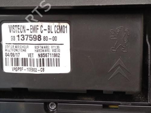 Multifunctionele display CITROËN C3 III (SX) 1.2 VTi 82 (82 hp) 29948854