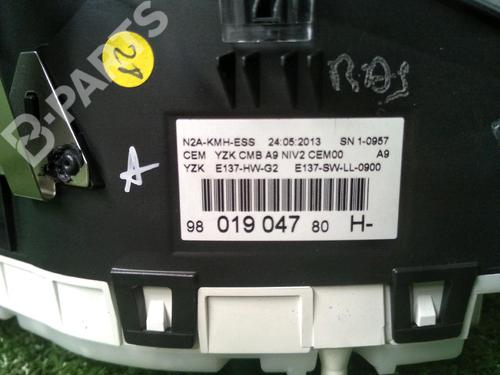 Instrument cluster PEUGEOT 208 I (CA_, CC_) 1.2 VTI 82 | BP11408620C47 