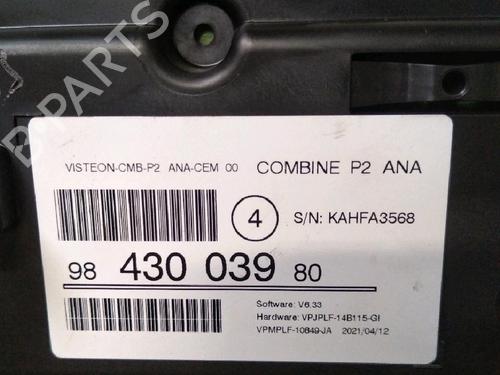 Instrument cluster PEUGEOT 208 II (UB_, UP_, UW_, UJ_) 1.2 PureTech 75 | BP17158532C47 