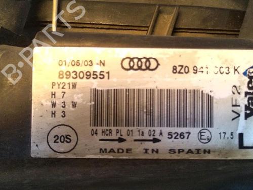 Venstre forlygte AUDI A2 (8Z0) 1.6 FSI | BP30070916C28