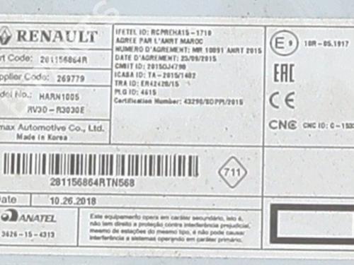 Radio DACIA SANDERO II TCe 90 (B8M1, B8MA, B8AC) | BP40032137E6 - Image 4