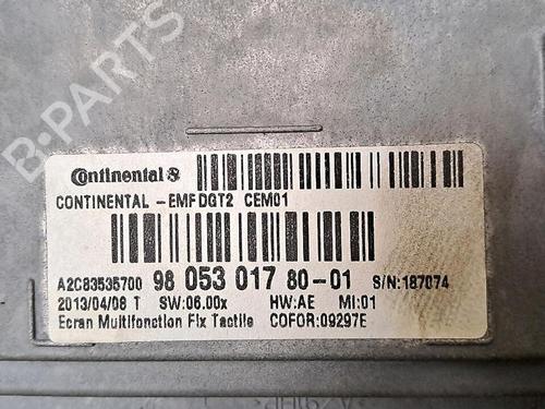 Used Display monitor PEUGEOT 208 I (CA_, CC_) 1.4 HDi (68 hp) 30063358