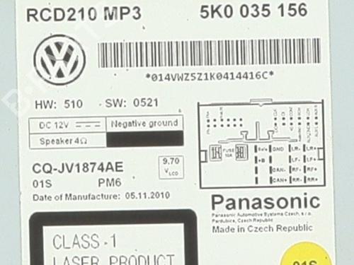 Used Radio Radio VW GOLF PLUS V (5M1, 521) [2004-2013] 34641840 34641840