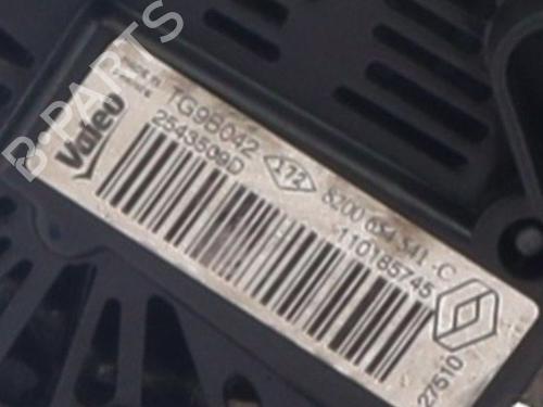 Used Alternator Alternator RENAULT CLIO III (BR0/1, CR0/1) 1.2 16V (BR02, BR0J, BR11, CR02, CR0J, CR11) (75 hp) 33413379 33413379