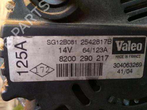 Alternator RENAULT GRAND SCÉNIC II (JM0/1_) 1.9 dCi (JM0G, JM12, JM1G, JM2C) | BP30073343M7