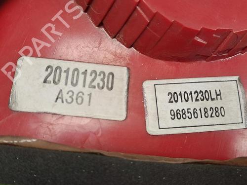 Left taillight PEUGEOT 206+ (2L_, 2M_) 1.4 HDi eco 70 | BP30068172C34 