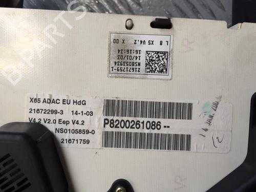 Instrument cluster RENAULT CLIO II (BB_, CB_) 1.6 16V (BB01, BB0H, BB0T, BB14, BB1D, BB1R, BB2KL, BB3G... | BP30070517C47