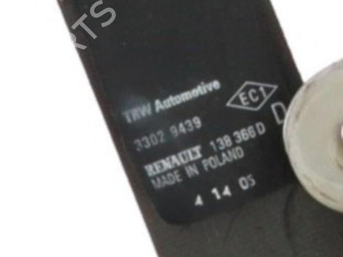 Front right seatbelt RENAULT MODUS / GRAND MODUS (F/JP0_) 1.5 dCi (FP0E, JP0E) | BP32436377I25  - Image 5