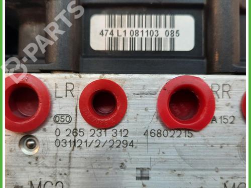 ABS pump FIAT PANDA (169_) 1.2 (169.AXB11, 169.AXB1A) | BP11846613M43 