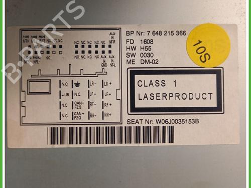 Radio SEAT IBIZA IV SC (6J1, 6P5) 1.4 | BP29475985E6 