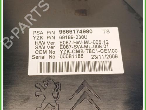 Instrument cluster PEUGEOT 3008 I MPV (0U_) 1.6 HDi | BP26671717C47 