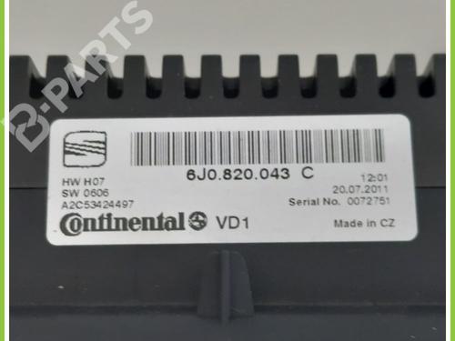 Climate control SEAT IBIZA IV (6J5, 6P1) 1.4 | BP11368880I5 