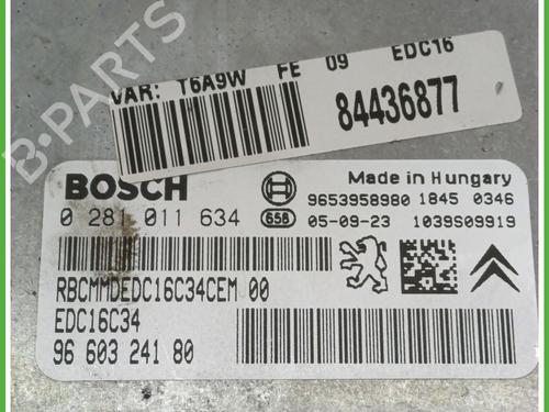 Engine control unit (ECU) PEUGEOT 307 (3A/C) 1.6 HDi 110 | BP16999788M57 