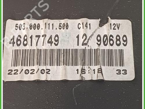 Instrument cluster FIAT DOBLO Box Body/MPV (223_) 1.9 D (223ZXB1A) | BP25252954C47 