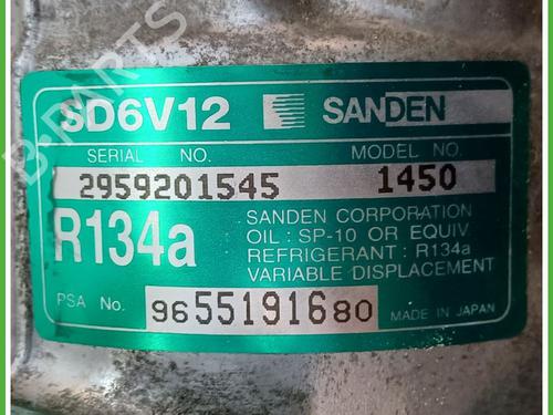 AC compressor CITROËN C2 (JM_) 1.4 HDi | BP20494925M34 