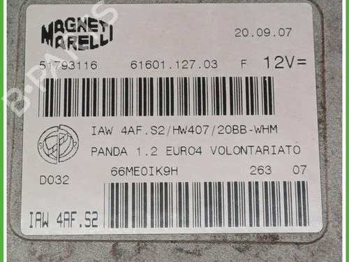 Engine control unit (ECU) FIAT PANDA (169_) 1.2 (169.AXB11, 169.AXB1A) | BP16074104M57 