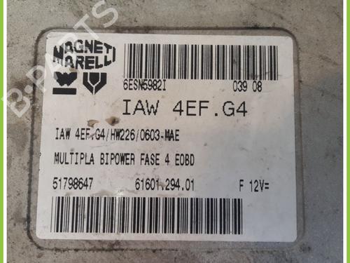 Engine control unit (ECU) FIAT MULTIPLA (186_) 1.6 (186AXC1A, 186BMC1A, 186BXC1A) | BP13319350M57 