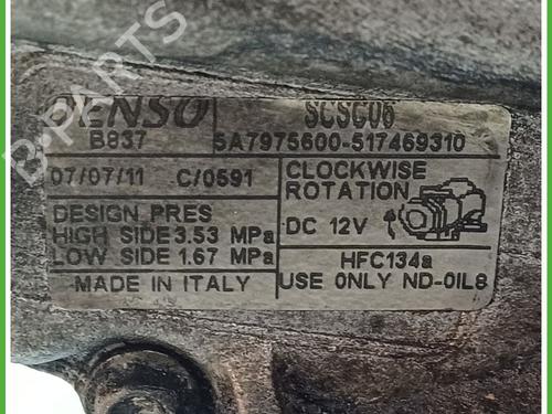 AC-Kompressor LANCIA YPSILON (843_) 1.3 D Multijet (843.AXF11, 843.AXF1A, 843.AXM11,... | BP17709838M34 