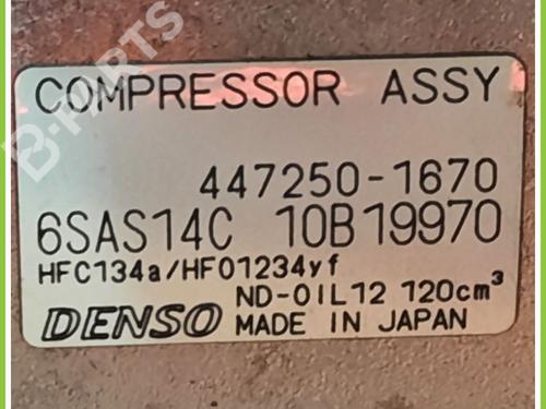 AC Kompressor MERCEDES-BENZ GLA-CLASS (X156) GLA 200 CDI / d (156.908) | BP11717078M34 