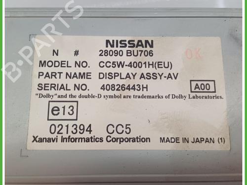 Radio NISSAN ALMERA TINO (V10) 1.8 | BP17762307E6 