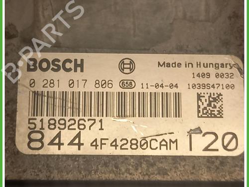 Engine control unit (ECU) LANCIA DELTA III (844_) 1.6 D Multijet (844.AXC11, 844.AXC1A) | BP29629568M57 